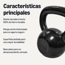 Amazon Basics Kettlebell en fonte 20 kg, noir - 2