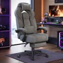 SONGMICS Gaming Chair, Office Computer Chair, Ergonomic Design, with Footrest, Adjustable Headrest, Lumbar Support, 150 kg Load Capacity, Slate Grey OBG077G01 - 1