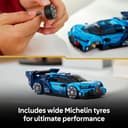 LEGO Speed Champions Bugatti Vision GT Hyper Sports Car Toy - Model Kit w/a Collectible Driver Minifigure - Gaming Gift Idea for 9+ Year Old Boys & Motorsport Fans - 77253 - 4