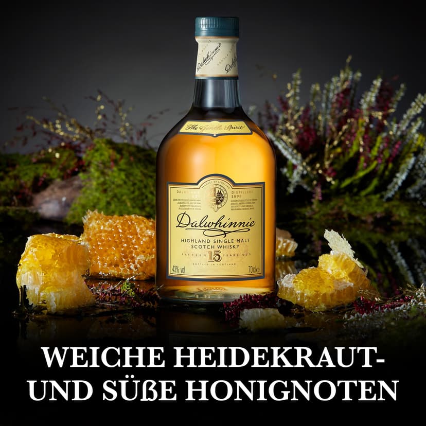 Dalwhinnie 15 Year Old Single Malt Scotch Whisky | 43% vol | 70cl | Scottish Highlands | Smooth & Aromatic | Malty Sweet Flavours & Smoky Warmth | with Gift Box - 3