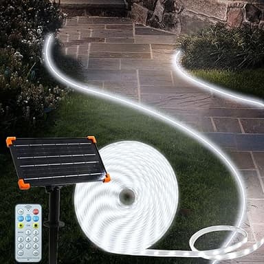 DBFAIRY 15 m 540 LEDs Solar Powered LED Light Strips, Wat…