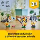 LEGO Creator 3in1 Wild Animals: Tropical Toucan with a Flower - Toy Animal Transforms into a Butterfly Figure or a Tropical Fish - Creative Gift for 7+ Year Old Girls & Boys - 31173 - 2