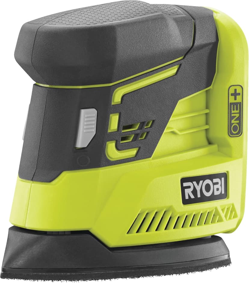 RYOBI - Ponceuse Triangulaire 18V ONE+ - Patin 100x140mm, Poignée Bi-matière, Trappe Aspiration - Ø Oscillation 1,8mm, 22000osc/min - Livrée avec 6 Abrasifs, sans Batterie ni Chargeur - R18PS-0 - 1