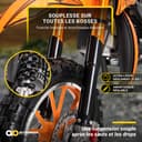 Actionbikes Motors Mini Delta 49 CC Moto-Cross pour Enfants | Freins à Disque - Filtre à air Sport - Échappement Sport - Pneus à air - Pocket Bike - Moto - Motocross - Dirt Bike - Dirtbike (Noir) - 4