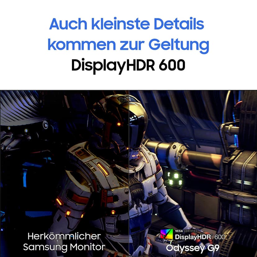 Samsung Écran PC Gaming Odyssey G91F, Taille 49’’, Dalle VA Incurvée 1000R, Résolution DQHD (5120x1440), 144Hz, 1ms, Contraste 2500:1, AMD FreeSync Premium Pro, Pied Ajustable, LS49FG916EUXEN - 5
