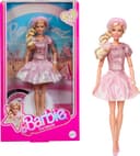 Barbie The Movie Doll, Margot Robbie as, Collectible Doll Wearing Pink Blouse & Skirt Tutu Outfit, With Styled Hair & Matching Jewelry, JBJ53 - 1