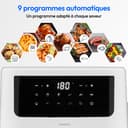 MEDION Air Fryer P10 XL Duo (Double résistance, distribue la chaleur uniformément, capacité 6,8 L XXL, 2150 W, 9 programmes automatiques, ecran tactile digital, MD11750) blanc - 5