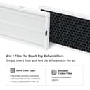 Bosch 2-Pack Replacement Filter for Dry Dehumidifiers - High-Efficiency, Easy-to-Install & Long-Lasting 2-in-1 Air Purification - 4