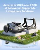 MAMMOTION YUKA Mini 2 500 Robot Tondeuse, jusqu'à 500m², Zéro Perte de Signal, sans RTK, AI Traitement d’Image à Trois Caméras Robot Tondeuse, Auto Cartographie Multi-Zones, DropMow - 2