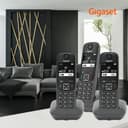 Gigaset A695 Trio - téléphone DECT sans Fil - 3 combinés avec Grand écran à Haut Contraste - Excellente qualité Audio - Fonction Mains Libres - Protection d'appels, Gris [Version française] - 8