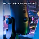 Logitech for Creators Blue Yeti USB Microphone for Recording, Streaming, Gaming, Podcasting on PC and Mac, Condenser Mic for Laptop or Computer with Blue VO!CE Effects, Adjustable Stand - Black - 9