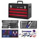 WORKPRO 408-Piece Mechanics Tool Set, Chrome Vanadium Forged Tools, 3-Drawer Heavy Duty Metal Box - 2