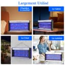 PALONE 4000V Fly Killer Effective Insects Bug Zapper, UV Insect Killer, Hangable Fly Zapper, Electronic Bug Wasp Trap, USB Plug Attracting Mosquito to Zap for Kitchen,Home,Indoor Outdoor Garden Yard - 8