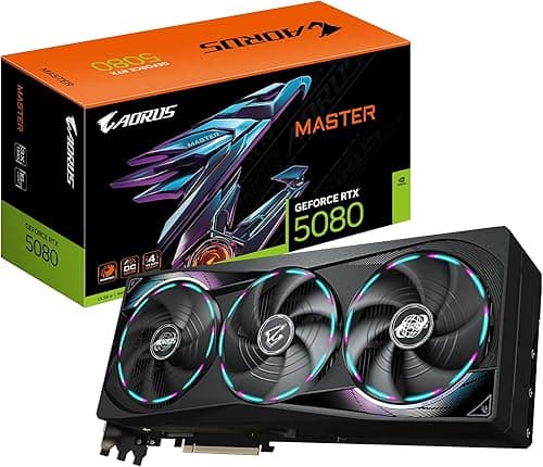 GIGABYTE AORUS GeForce RTX 5080 Master 16G Carte Graphiqu…