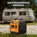 maXpeedingrods 3500W Portable Inverter Generator petrol 4-stroke with USB and 230 V sockets Super quiet and light as an emergency power generator for camping travel garage caravan construction site - 2