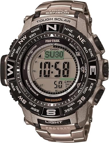 Casio Montre de Sport PRW-3500T-7CR, Argenté., PRW-3500T-7CR