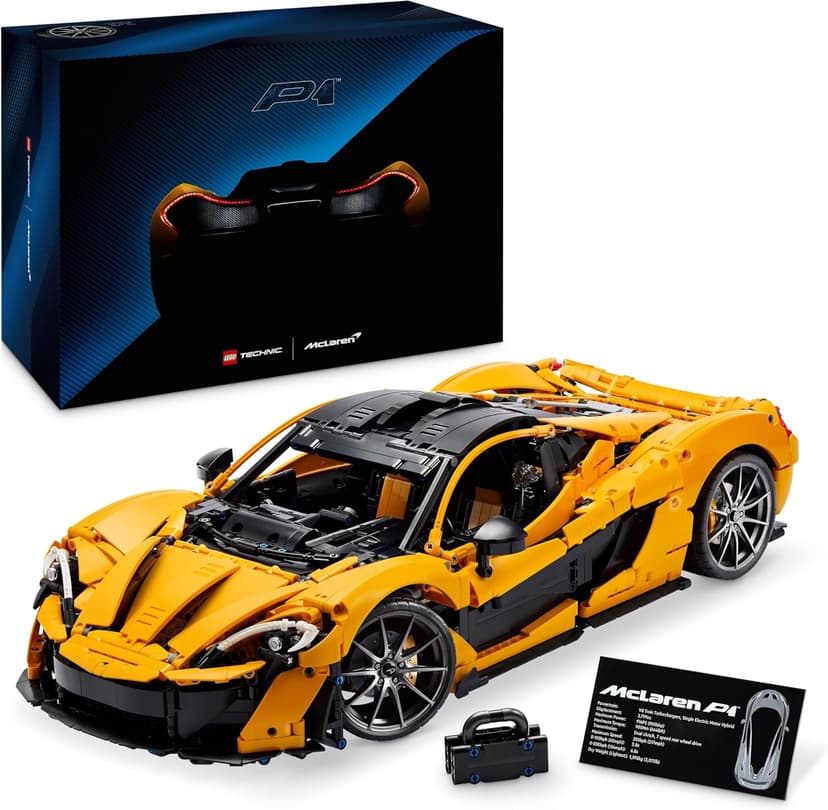 LEGO Technic McLaren P1 - Kit Maquette Hypercar pour Adultes - Idée Cadeau pour Les Passionnés de Voitures - Objet Collector à Échelle Réduite - Réplique de Voiture de Course 42172 - 1