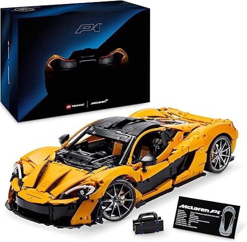 LEGO Technic McLaren P1 - Kit Maquette Hypercar pour Adultes - Idée Cadeau pour Les Passionnés de Voitures - Objet Collector à Échelle Réduite - Réplique de Voiture de Course 42172