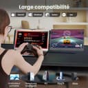 domyfan 14" Laptop Monitor, FHD 1080P IPS Dual Laptop Screen, HDMI/USB-A/Type-C Plug and Play for Windows,Mac,Chrome,Android, Xbox, PS5, Work with 13.3"-17" Laptops - 5