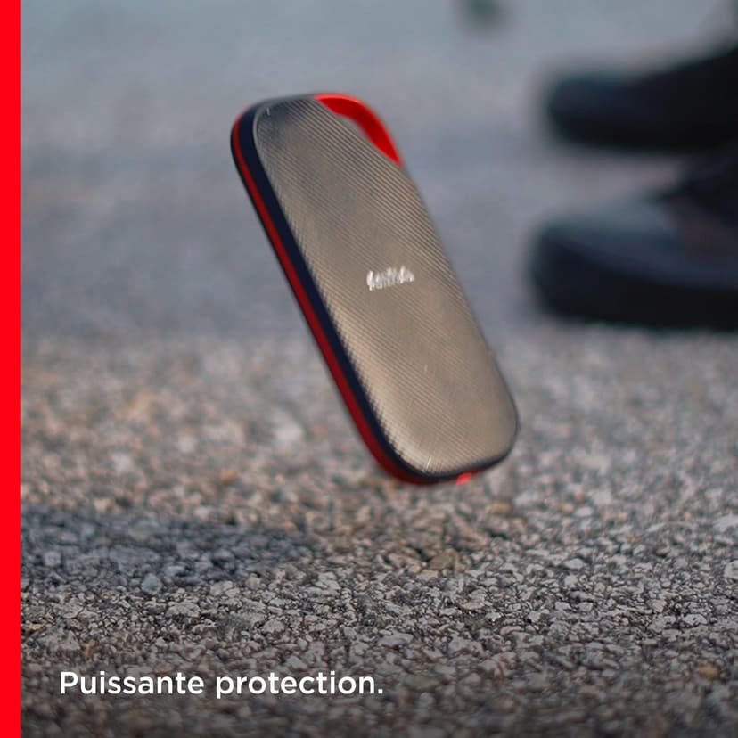 SANDISK Extreme PRO disque SSD Externe avec USB4, 2 To (jusqu’à 3800 Mo/s en lecture et jusqu’à 3700 Mo/s en écriture, USB-C, USB 3.2, 40 Gbit/s. Résistance à la poussière et à l'eau classée IP65)Noir - 4
