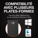 Seagate One Touch Hub 20TB, External Hard Drive Desktop HDD, USB-C & USB 3.0 port, for Computer Desktop Workstation PC Laptop Mac (STLC20000400) - 6