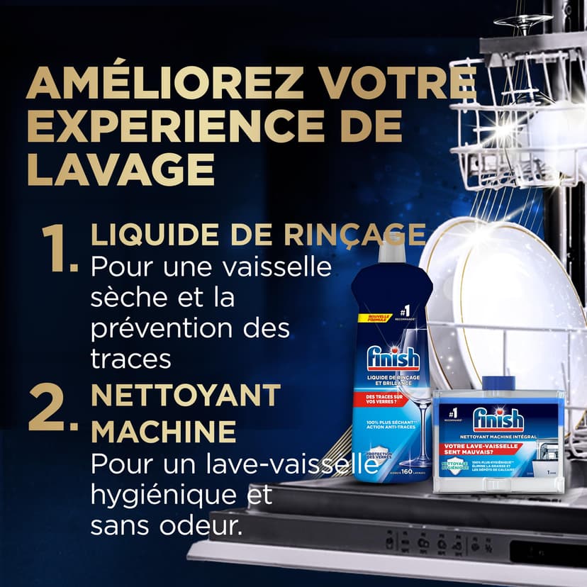 Finish Ultimate Plus Infinity Shine Pastilles Lave-Vaisselle, Propreté Intense & Brillance Étincelante, 146 Capsules - 9