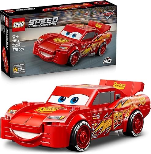 LEGO Speed Champions | Flash McQueen - Jouet Voiture de Course - Maquette Collector - Cadeau Disney pour Garçon ou Fille dès 9 Ans & Fans du Film Cars de Pixar 77255
