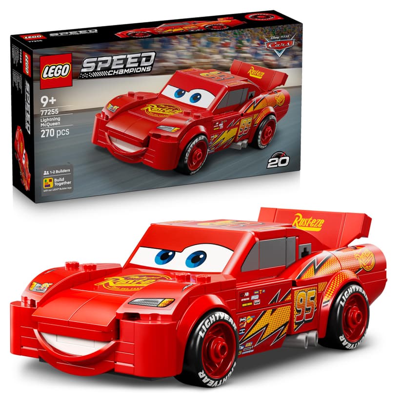 LEGO Speed Champions | Flash McQueen - Jouet Voiture de Course - Maquette Collector - Cadeau Disney pour Garçon ou Fille dès 9 Ans & Fans du Film Cars de Pixar 77255 - 1