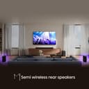 Hisense AX5100Q, 5.1 CH Soundbar,Hi-Concerto,Dolby Atmos, DTS:X, Semi wireless rear surround speakers,6.5" wireless subwoofer, EzPlay - 9