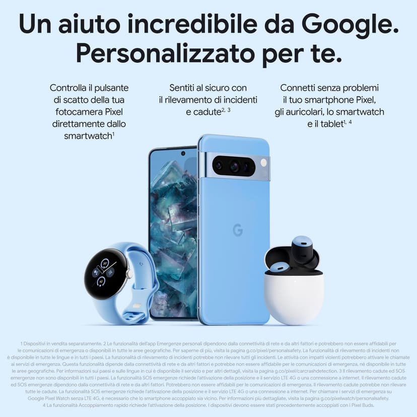 Google Pixel 8 Pro - Smartphone Android débloqué avec téléobjectif, batterie 24 heures et écran Super Actua - Porcelaine, 128 Go (Reconditionné) - 9