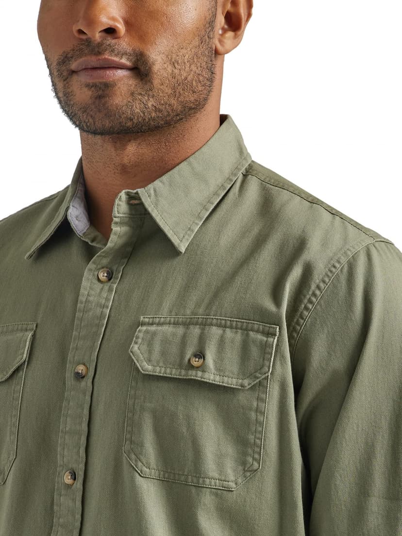 Wrangler Authentics Men's Men's Long Sleeve Classic Woven Shirt Men's Long Sleeve Classic Woven Shirt - 2