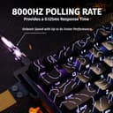 ATTACK SHARK X68 HE 8000Hz Rapid Trigger Keyboard, 0.01mm RT Accuracy Wired Gaming Keyboard with Magnetic Switch, Adjustable Actuation, Rapid Trigger, Snap Tap, RGB Lighting for PC/Mac, Black Contours - 3