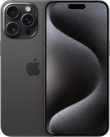 Apple iPhone 15 Pro Max (256 GB) - Black Titanium (Renewed)