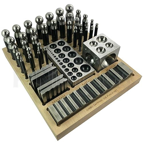 40 PC jumbo Doming bloc et Punch Set en acier de Dapping …