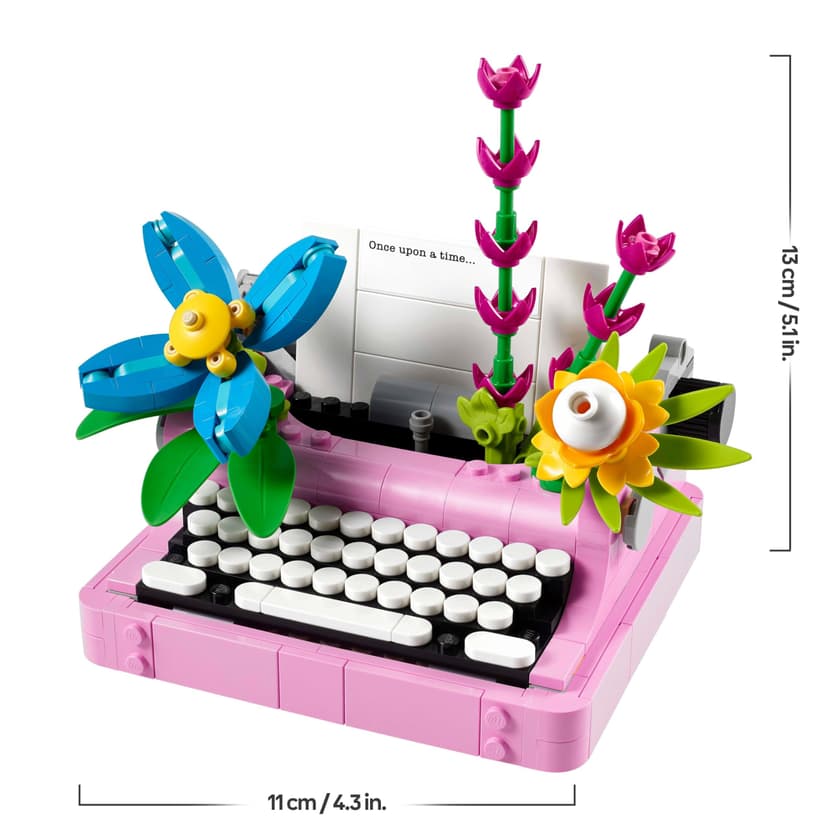 LEGO Creator 3-en-1 La Machine à Écrire avec des Fleurs - Jouet de Construction Se Transformant en Maquette de Keytar ou en Pot de Fleurs - Cadeau d'anniversaire Original Fille ou Garçon 8 Ans 31169 - 8