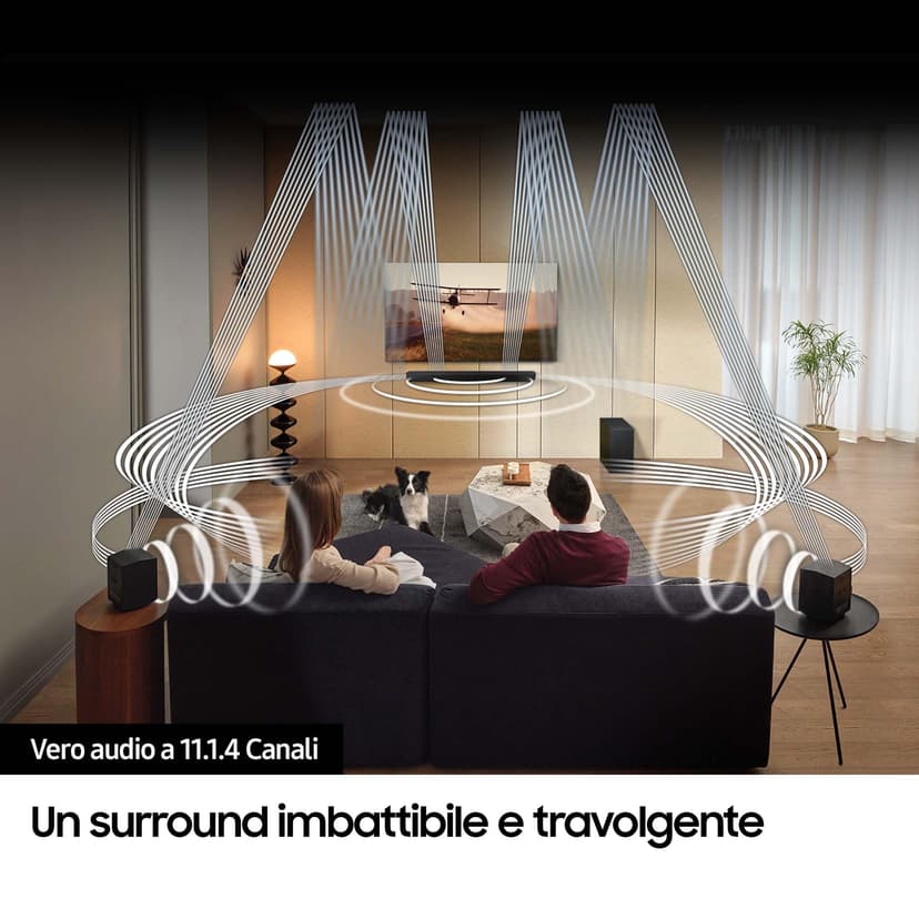 SAMSUNG HW-Q990D/ZF 2024 Dolby Atmos Wireless Soundbar, Q-Symphony, 11.1.4 Channel, SpaceFit Sound Pro and Voice Assistant Compatible - 7
