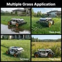 Mowrator Remote Control Lawn Mower S1 4WD 56V12Ah, Multi-Functions RC Lawn Mower with 1.5-4.3 Inch Cutting Height 21 Inch Cutting Width for 75% Slope(37°) for Mowing 0.75 Acres - 7