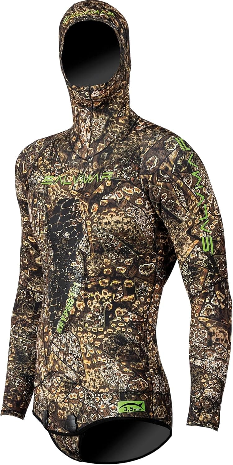 Salvimar Krypsis 101, Men's Wetsuit, Camouflage Brown, XL - 1