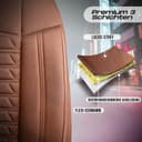 Universal Car Seat Covers for Motorhome & Caravan - Front Seats Car Seat Cover Made of Lacoste Fabric, Terracotta, Airbag Compatible Seat Cover, Car Seat Cover, Front Seat Set - 5