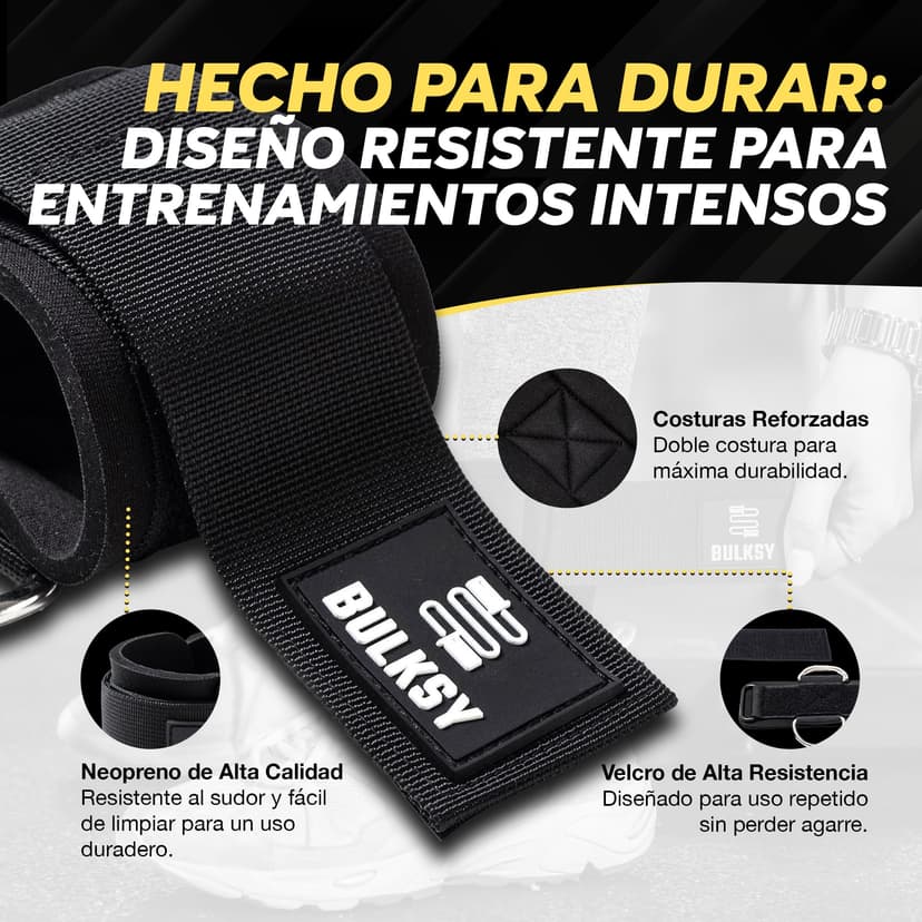 Gym Ankle Brace for Wrist and Ankle Thin - Gym Wrist for Pulley - Handles Pulleys Gym - Shoulder Exercises with Pulley Gym - Padded Interior - 2 Knuckles - 6