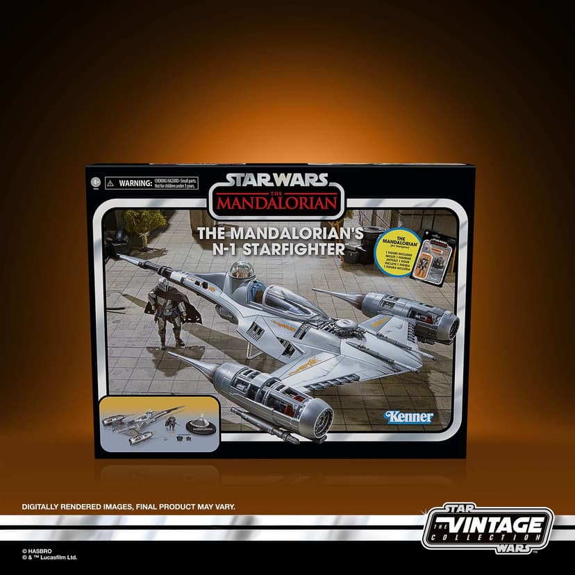Star Wars The Vintage Collection The Mandalorian’s N-1 Starfighter, The Mandalorian 3.75” Vehicle & Action Figures - 2
