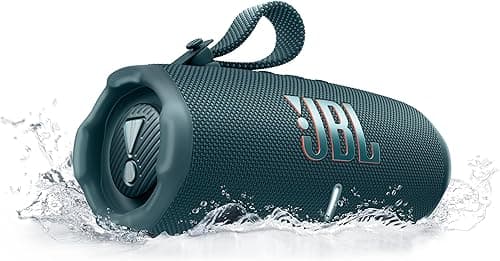 JBL Charge 6, Wireless Portable Bluetooth Speaker, 28 Hours of Playtime, IP68 Waterproof, Dustproof and Drop-Proof, Pro Sound with AI Sound Boost, Auracast Multi-Speaker Connection, Blue