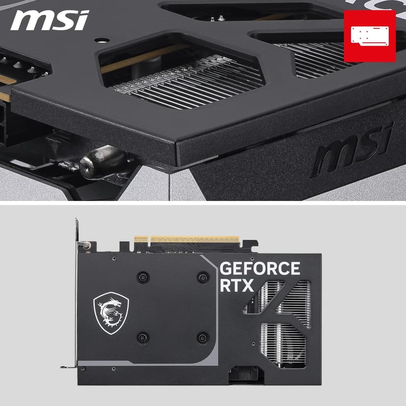 MSI GeForce RTX 5050 8G VENTUS 2X OC Graphics Card - RTX 5050 GPU, 8GB GDDR6 (20Gbps/128-bit), PCIe 5.0 - DUAL-Fan Thermal Design (2 x TORX FAN 5.0) - HDMI 2.1b, DisplayPort 2.1b - 5