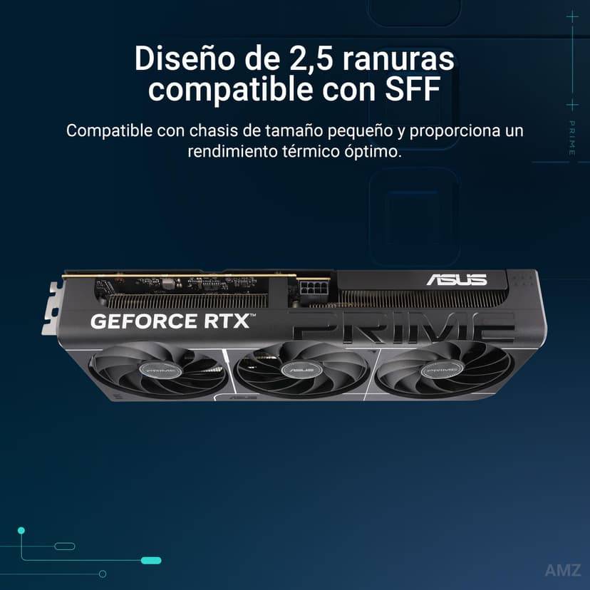ASUS Prime GeForce RTX 5060 Ti 16GB GDDR7 OC Edition Graphics Card The SFF-Ready (PCIe 5.0, 16GB GDDR7, HDMI/DP 2.1, 2.5-Slot, Axial-Tech Fans, Dual BIOS) - 3