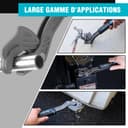 DURATECH Clés Réglables Serre-Ecrou 200 mm & 300 mm, Clé Multifonction en Acier CR-V, Kit de Clés Universelles pour Tuyaux, Écrous et Réparations - 8