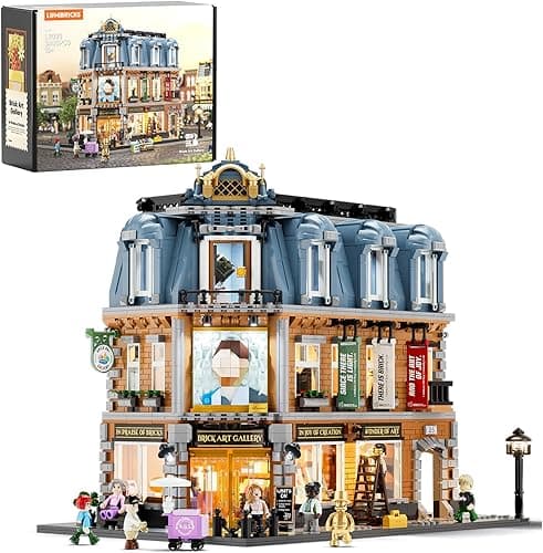 Brick-Art-Gallery Building Set with Light,3400Pcs Modular…