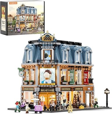 Brick-Art-Gallery Building Set with Light,3400Pcs Modular…