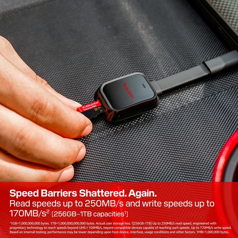 SANDISK Extreme PRO microSDXC 128GB, UHS-I + SD Adapter (up to 250MB/s read, 120MB/s write speed, 5K, 3K, 4K UHD, C10, V30, U3, A2) For Action Cams, Drones, Android devices, Laptops - 3