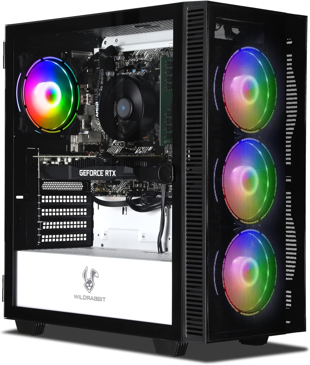 Ankermann Phantom Gaming V3 | AMD Ryzen 5 5500 | Nvidia GeForce RTX 3050 6Go | 16Go RAM | 1To NVMe SSD | Windows 11 | WiFi | Libre Office