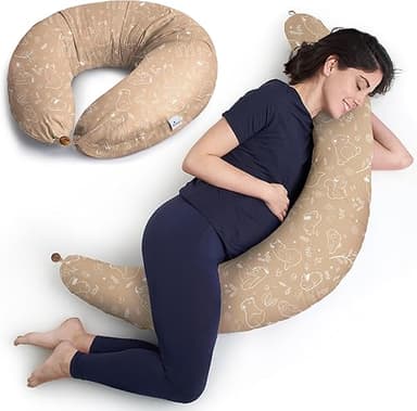 Niimo XXL Pregnancy Pillow & Nursing Pillow - 2022 Double…